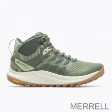 Merrell France - Bottes de randonnée imperméables Antora 3 Mid pour Femme Vert