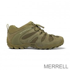 Magasinez les chaussures de randonnée Merrell - Cham 8 Stretch Tactical Men Dark Olive Green