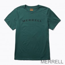 Shop T-shirts Merrell Paris - rdmark Sleeve Homme Vert