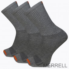 Chaussettes Merrell France - Cushioned Cotton Crew Femme Gris