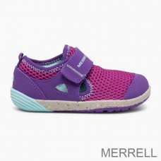 Merrell Chaussures Aquatiques Enfants Outlet France - Bare Steps® H2O Violet Turquoise