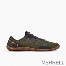 Chaussures Merrell Barefoot Pas Cher - Vapor Glove 5 Hommes Olive Vert