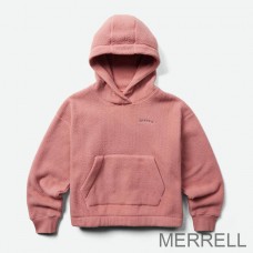 Merrell Sherpa Promotion - Sweat à capuche pour femme gris rose