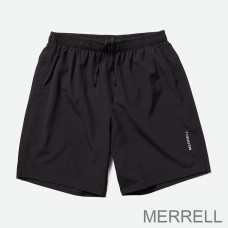 Merrell Shorts Outlet France - Terrain Run Hommes Noir