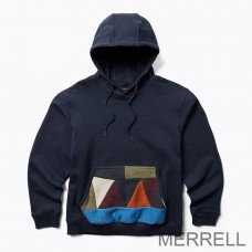 Merrell New Collection Hoodie - Scrap Pullover Homme Bleu Marine