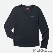 Sweatshirts Merrell France - Manches Longues Quotidiennes avec Tencel™ Femme Noir