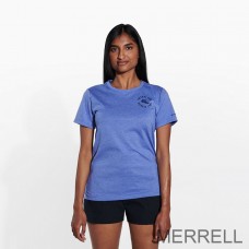Merrell France T Shirts - Randonnée Sur Femme Bleu