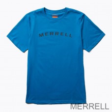 T-shirts Merrell France Outlet - rdmark Sleeve Homme Bleu