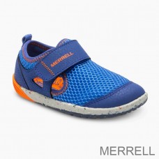 Merrell France Slip On - Bare Steps® H2O Enfant Bleu Orange