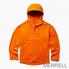 Vestes Merrell Outlet France - Whisper Rain Shell Homme Orange