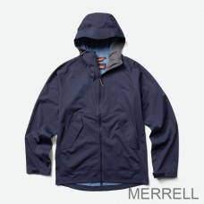 Merrell Promotion Vestes - Whisper Rain Shell Homme Bleu Marine
