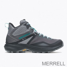 Merrell Nouvelle Collection Chaussures de Trail Running - MQM 3 Mid GORE-TEX® Femme Gris Turquoise